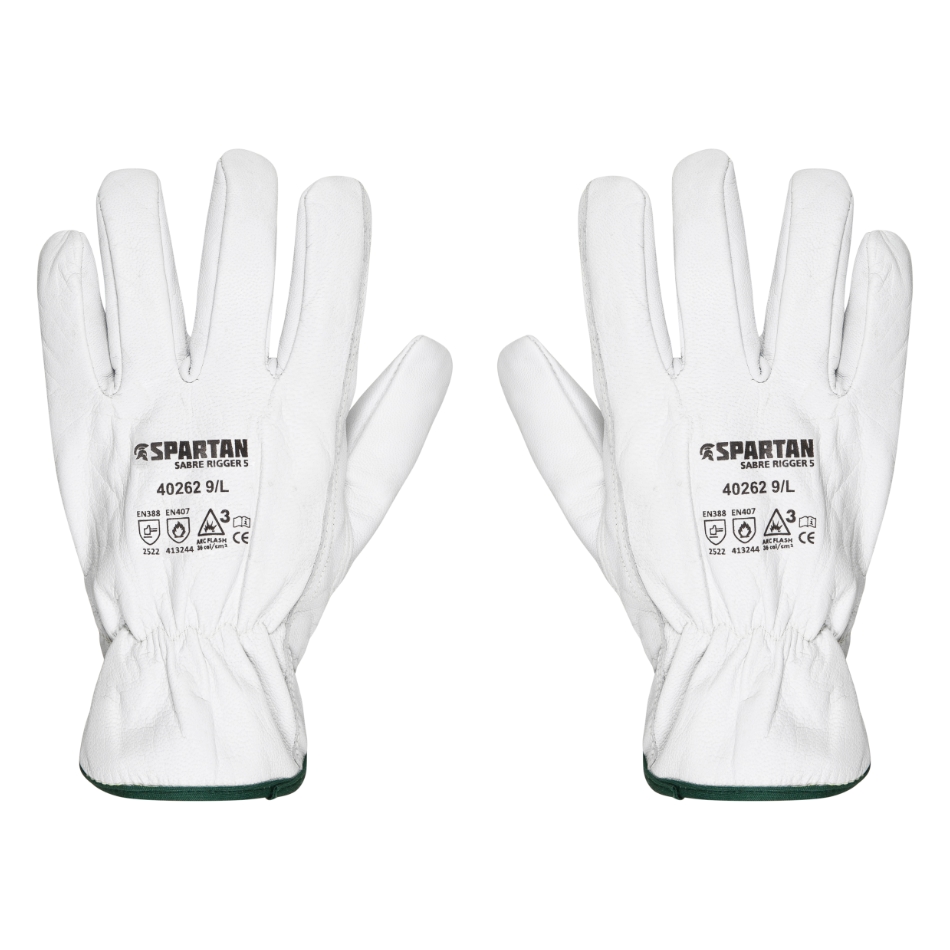 thumbnail interactive-video image 1 of MecDex PR-616 Rough Handler Cut 5 Rigger Gloves – XL Goatskin Leather With PU Coating 1 of 6
