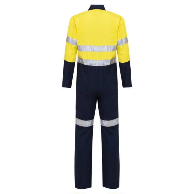 Taped Breathe Cool Cotton Drill Hi Vis Coveralls Y/N