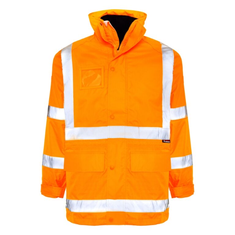 Taped Hi Vis VIC Rail Wet Weather Jacket