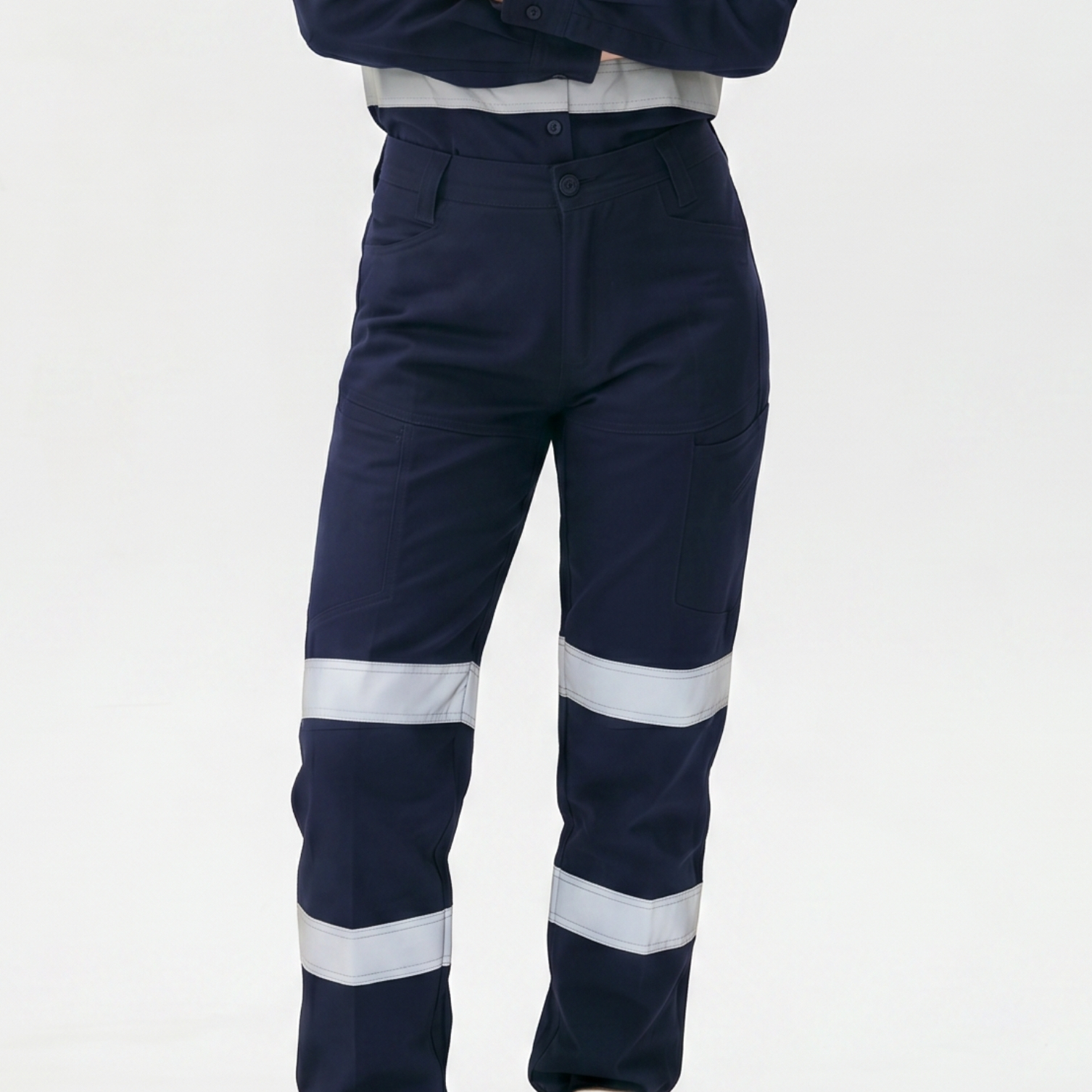 Ladies Taped Lightweight Ripstop Cotton Drill Cargo Pants - Image 3