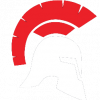 Spartan Logo - Red and White Spartan Helmet